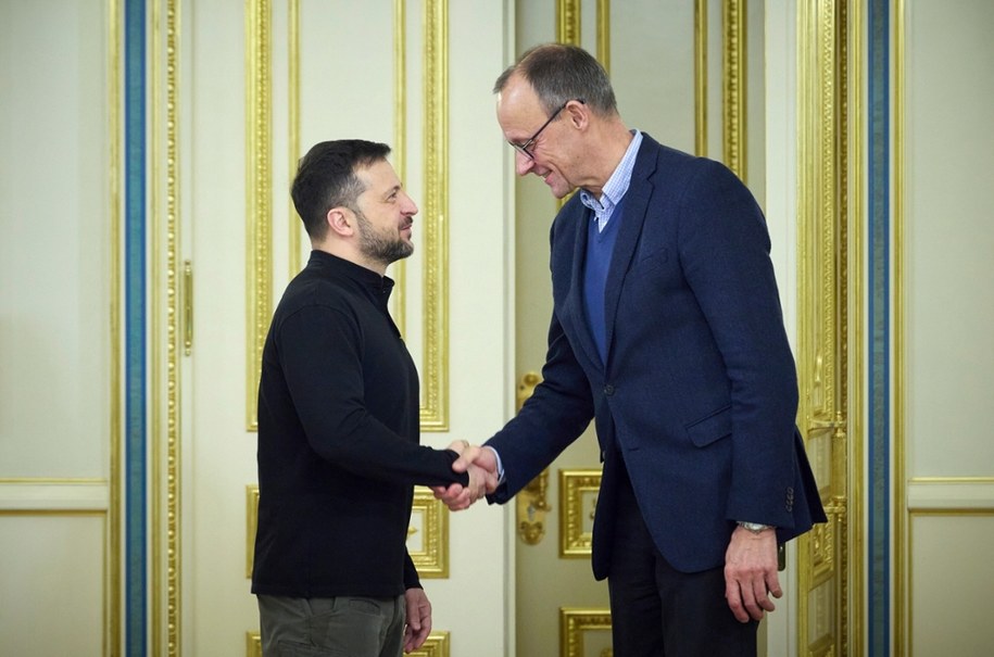 Przewodniczący CDU Friedrich Merz i prezydent Ukrainy Wołodymyr Zełenski /PRESIDENTIAL PRESS SERVICE / HANDOUT /PAP/EPA