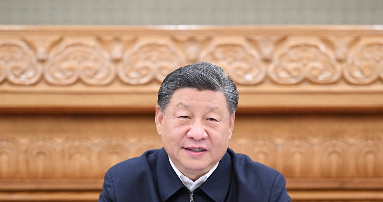 Przewodniczący Chińskiej Republiki Ludowej Xi Jinping /Xie Huanchi / XINHUA /AFP