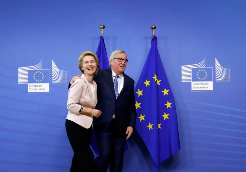 Przewodniczący Komisji Europejskiej Jean-Claude Juncker spotkał się w czwartek w Brukseli ze swoją potencjalną następczynią Ursulą von der Leyen. /PAP/EPA/OLIVIER HOSLET /PAP/EPA