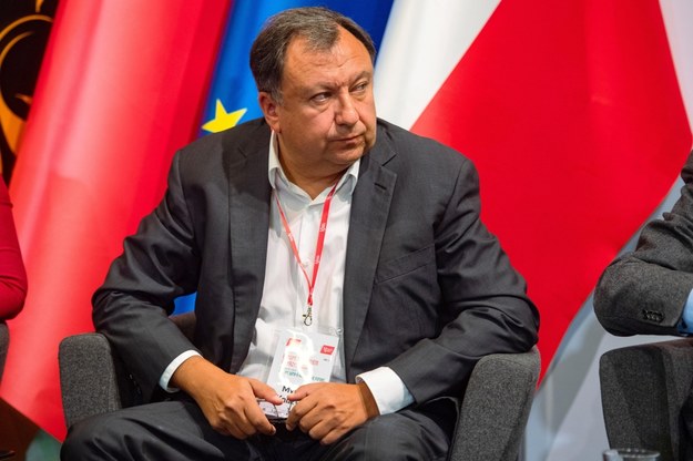 Przewodniczący Komisji Parlamentarnej Stowarzyszenia między Ukrainą i UE Mykoła Kniażycki w Gdańsku, w trakcie międzynarodowego forum "Europa z widokiem na przyszłość" - wrzesień 2021 r. /Marcin Gadomski /PAP