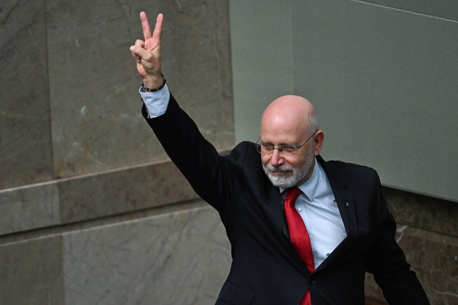 Przewodniczący KRRiT Maciej Świrski na sali plenarnej Sejmu w Warszawie /Radek Pietruszka /PAP