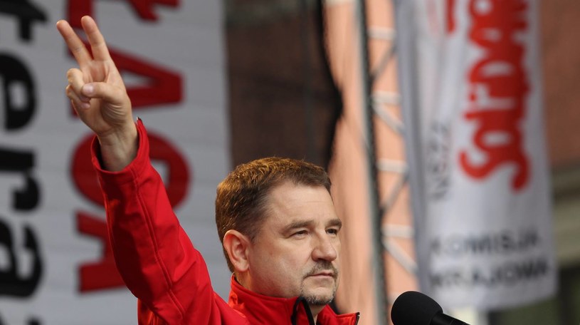 Przewodniczący NSZZ "Solidarność" Piotr Duda /Radek Pietruszka /PAP