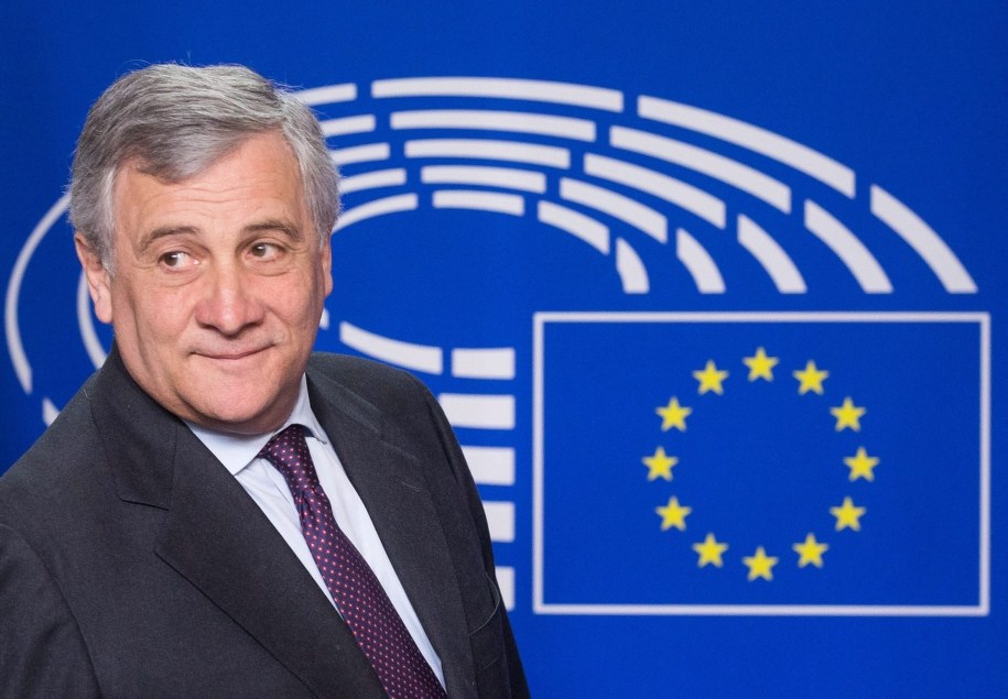 Przewodniczący Parlamentu Europejskiego Antonio Tajani /STEPHANIE LECOCQ  /PAP/EPA