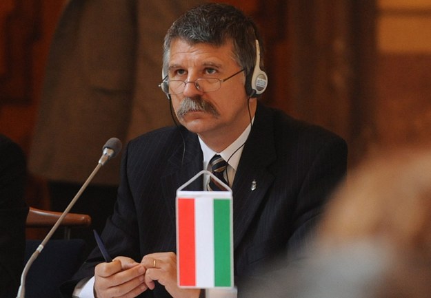 Przewodniczący parlamentu Węgier Laszlo Koever /FILIP SINGER /PAP/EPA