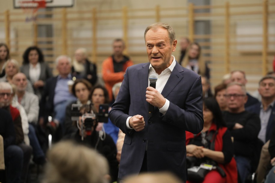 Przewodniczący Platformy Obywatelskiej Donald Tusk /Albert Zawada /PAP