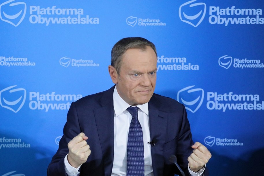 Przewodniczący Platformy Obywatelskiej RP Donald Tusk / 	Paweł Supernak   /PAP