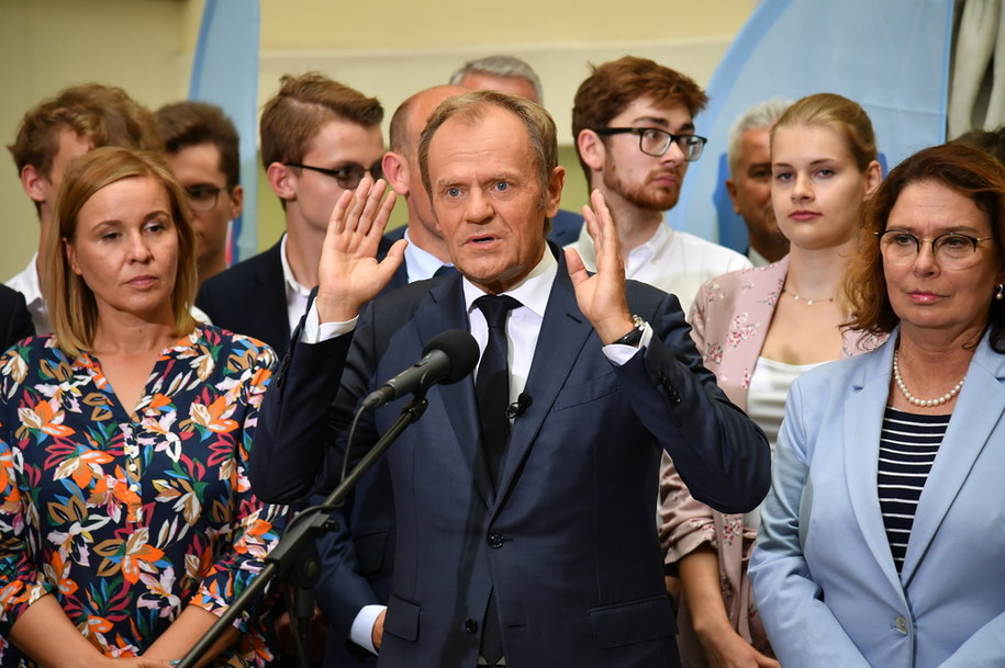Przewodniczący PO Donald Tusk / 	Marcin Bielecki    /PAP