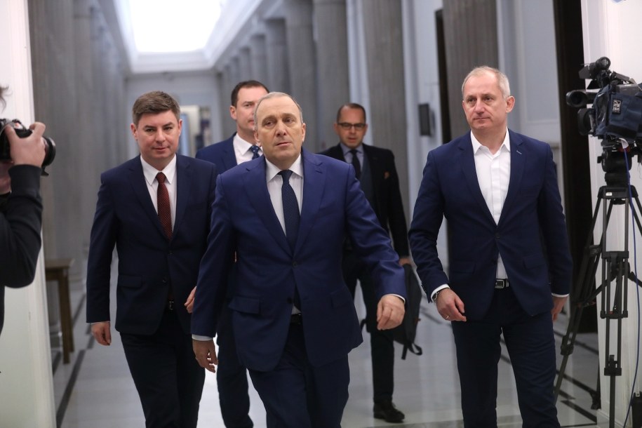 Przewodniczący PO Grzegorz Schetyn, przewodniczący KP PO Sławomir Neumann i rzecznik prasowy PO Jan Grabiec /PAP/Rafał Guz /PAP