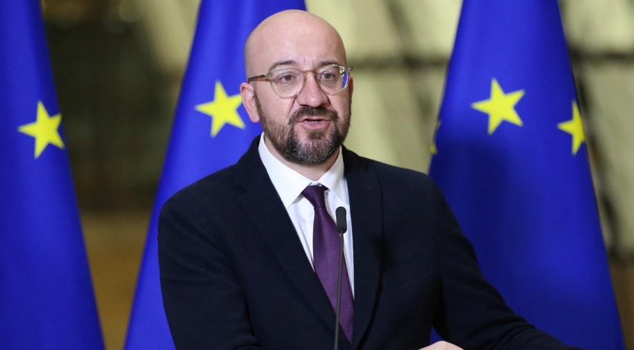Przewodniczący Rady Europejskiej Charles Michel /FRANCOIS WALSCHAERTS /PAP/EPA