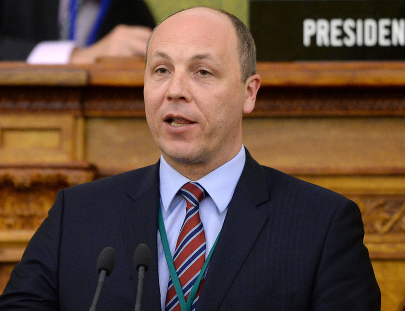 Przewodniczący Rady Najwyższej Ukrainy Andrij Parubij /AFP