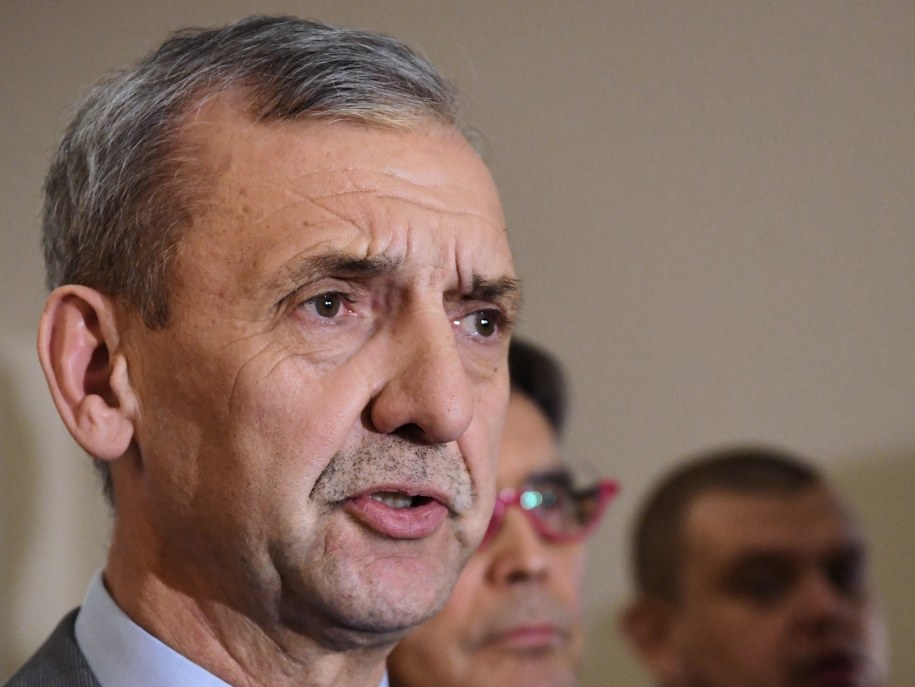 Przewodniczący ZNP Sławomir Broniarz / 	Piotr Polak    /PAP