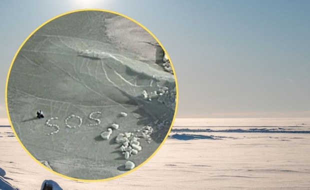 Przez kilka godzin dryfowali na krze. Z lodu ułożyli sygnał SOS