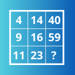 Przy zagadce z brakującą liczbą w kwadracie można osiwieć. Podasz rozwiązanie?