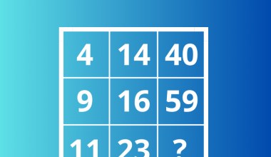 Przy zagadce z brakującą liczbą w kwadracie można osiwieć. Podasz rozwiązanie?