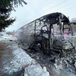 Przy zaporze w Niedzicy spłonął autobus. Tajemnicze okoliczności