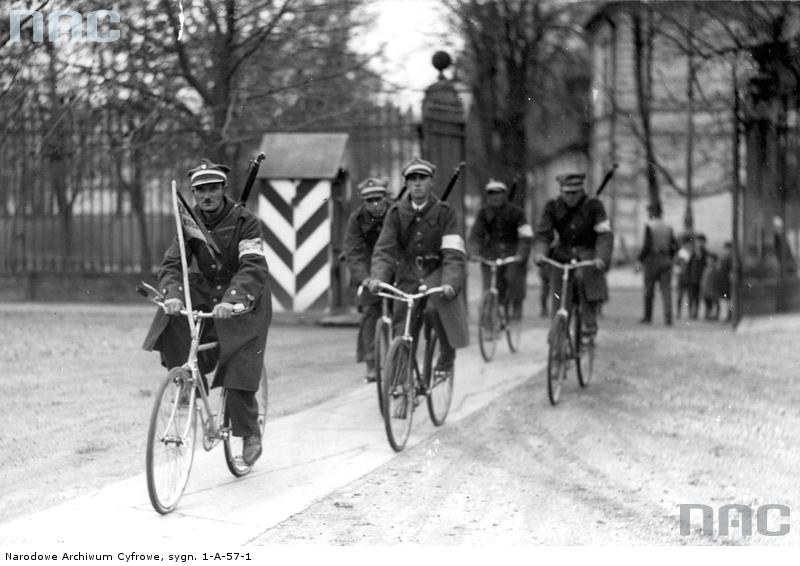 Przybycie sztafety Federacji Związków Młodzieży Wiejskiej do marszałka Polski Józefa Piłsudskiego, 1929 /Z archiwum Narodowego Archiwum Cyfrowego