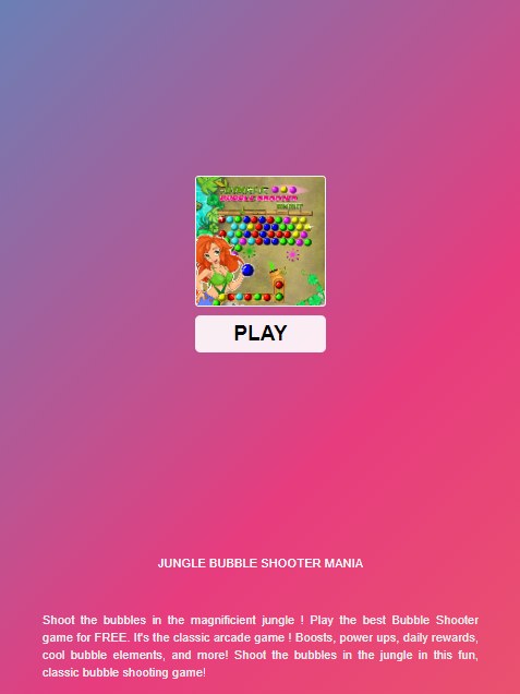 Przycisk "Play" gry kulki Jungle Bubble Shooter Mania