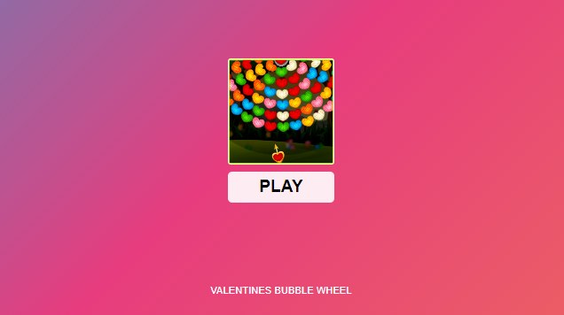Przycisk "Play" gry w kulki Valentines Bubble Wheel /Click.pl