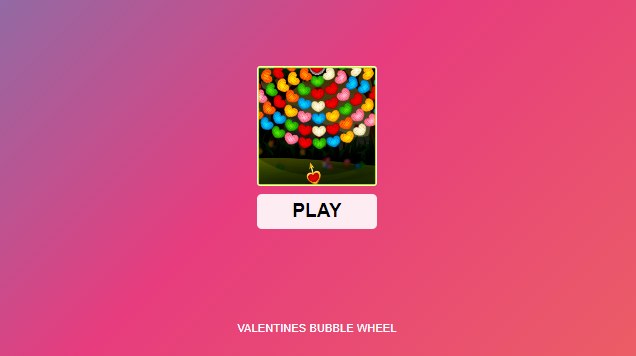Przycisk "Play" gry w kulki Valentines Bubble Wheel /Click.pl