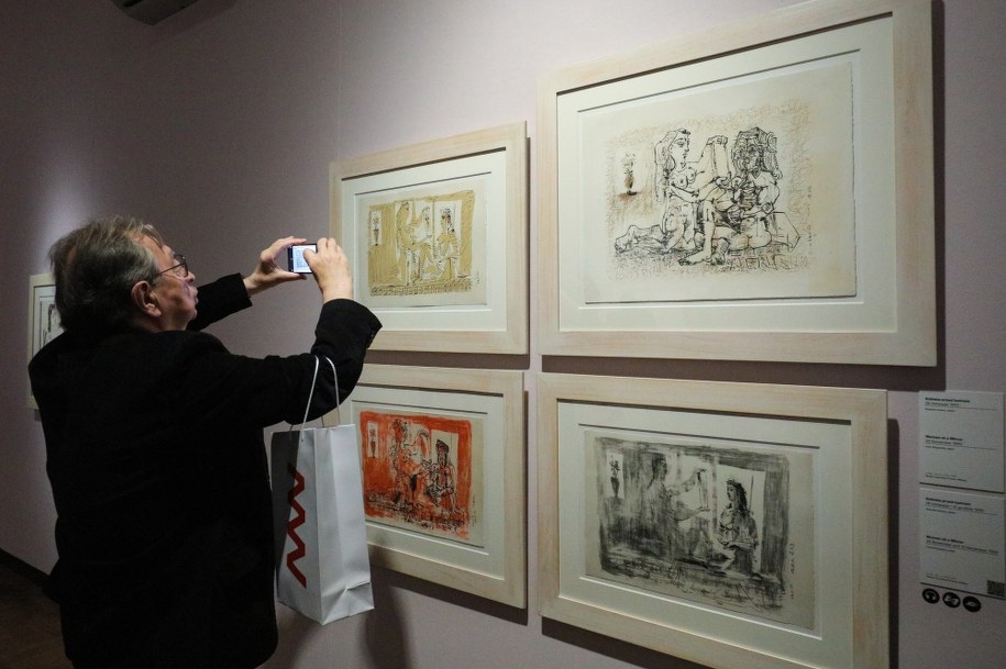 Przygotowana do otwarcia wystawa czasowa „Picasso” w Muzeum Narodowym w Warszawie /Paweł Supernak /PAP