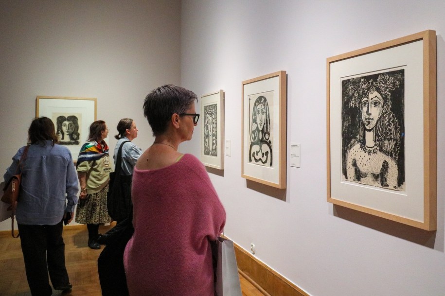 Przygotowana do otwarcia wystawa czasowa „Picasso” w Muzeum Narodowym w Warszawie /Paweł Supernak /PAP