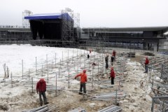 Przygotowania do benefisu Adama Małysza pod Wielką Krokwią