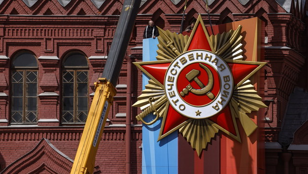 Przygotowania do Dnia Zwycięstwa na Placu Czerwonym w Moskwie /Sergei Ilnitsky /PAP/EPA