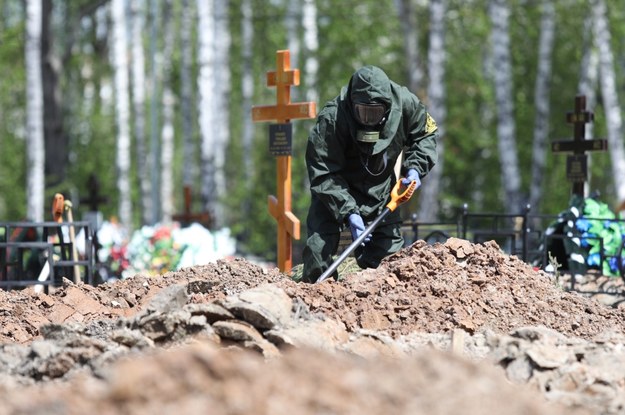 Przygotowania do pogrzebów ofiar COVID-19 w Moskwie /Zykov Kirill / Moscow News Agency Handout /PAP