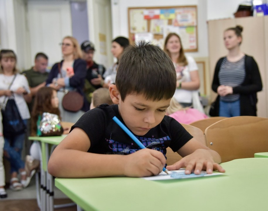 Przygotowania do rozpoczęcia roku szkolnego we Lwowie /Vitaliy Hrabar /PAP