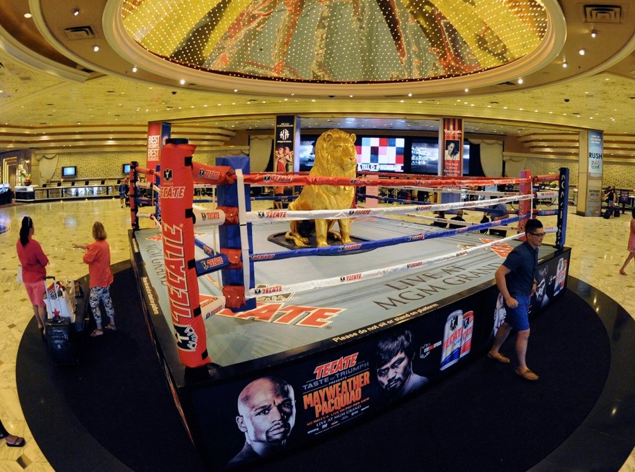 Przygotowania do walki Mayweathera z Pacquiao /LAS VEGAS NEWS BUREAU/BRIAN JONE /PAP/EPA