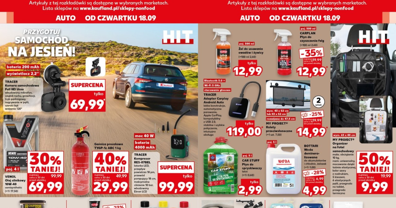 Przygotuj samochód na jesień z ofertą Kaufland /Kaufland /INTERIA.PL