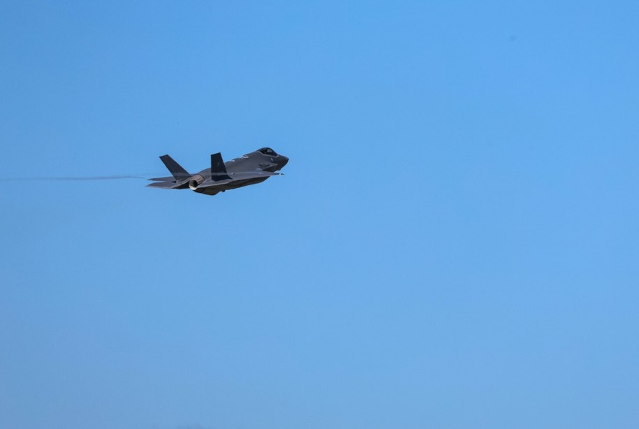 Przyjecie samolotow F-35 do Sil Zbrojnych RP, w 32 Bazie Lotnictwa Taktycznego w Lasku. /Wojciech Olkusnik/East News /East News