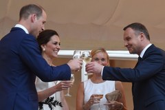 Przyjęcie Williama i Kate w Łazienkach Królewskich