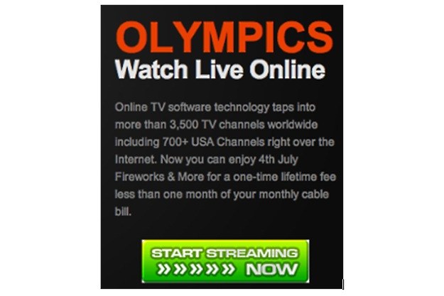 Przykład oszukańczej strony zachęcającej do oglądania Igrzysk Olimpijskich na żywo /materiały prasowe