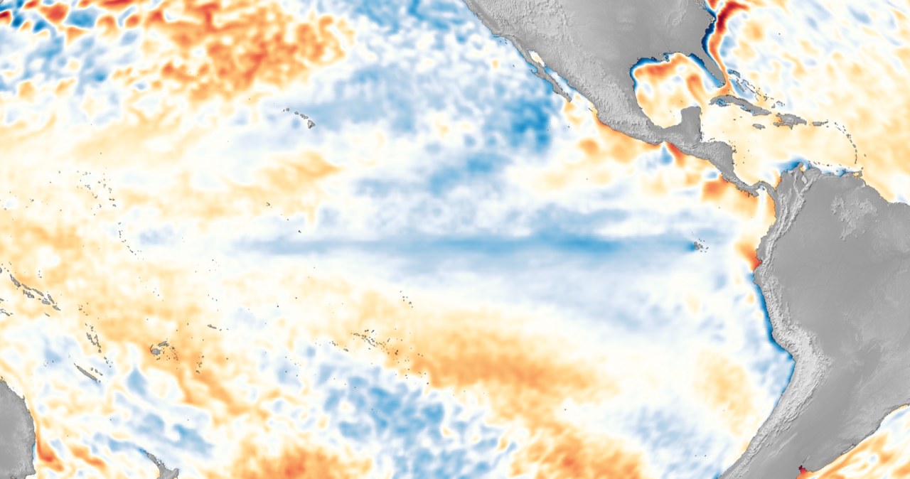 Przykład zjawiska La Niña w 2017 roku. /NOAA/NESDIS /materiał zewnętrzny