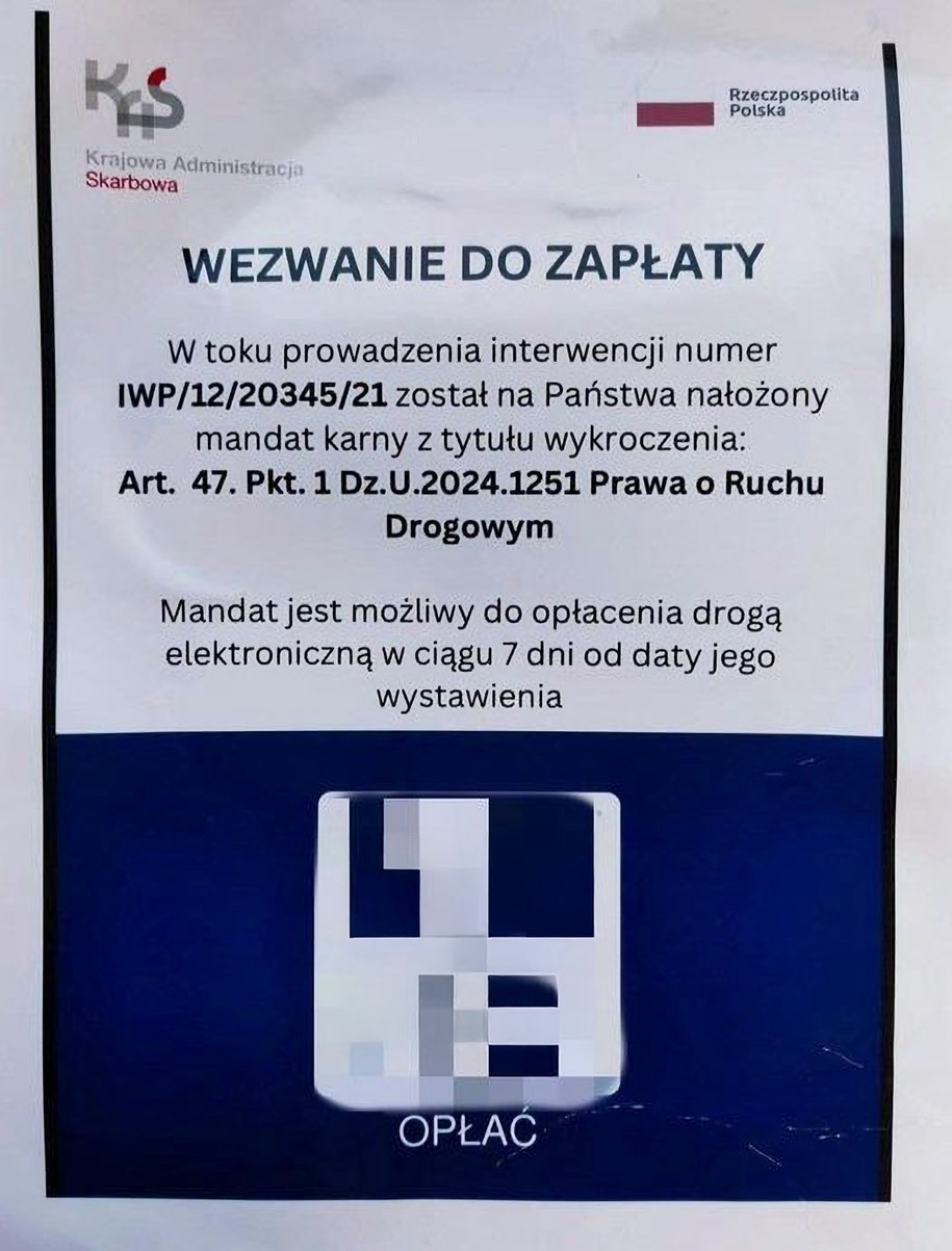 Przykładowa ulotka /KAS /Materiały prasowe