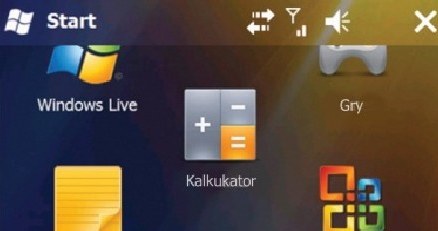 Przykładowe menu główne Windows Mobile 6.5 /materiały prasowe