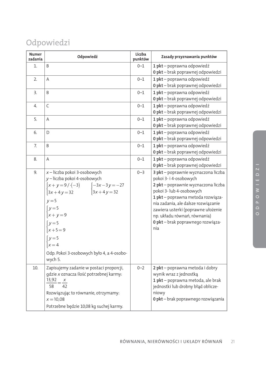 Przykładowe zadania matematyczno-przyrodnicze /
