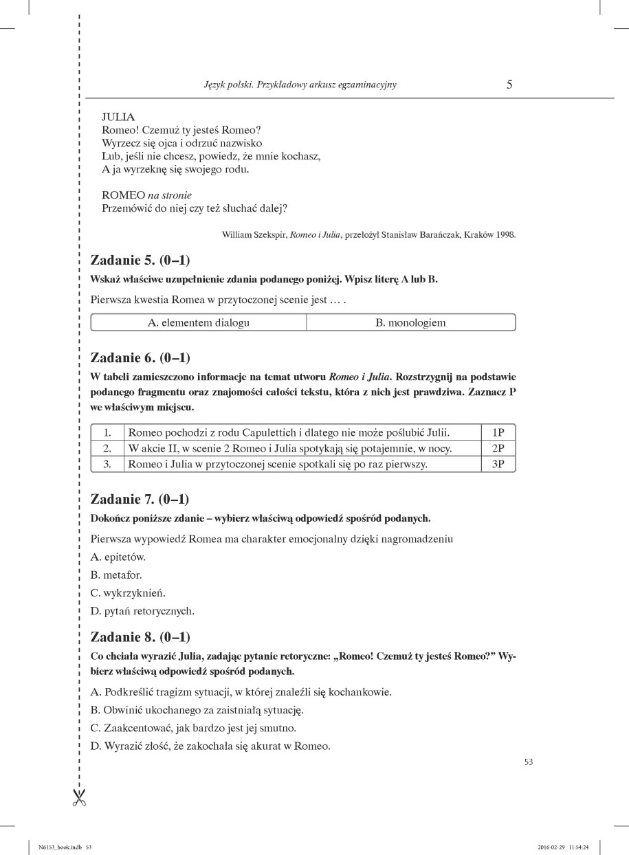 Przykładowe zadania z języka polskiego /DGP /RMF FM