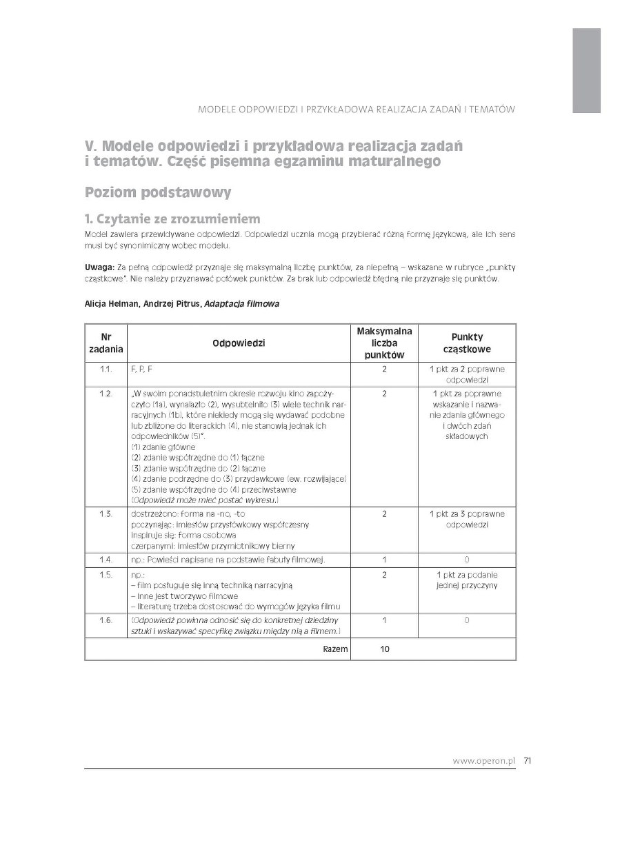 Przykładowe zadanie z języka polskiego. Matura 2017 /Dziennik Gazeta Prawna /Zrzut ekranu