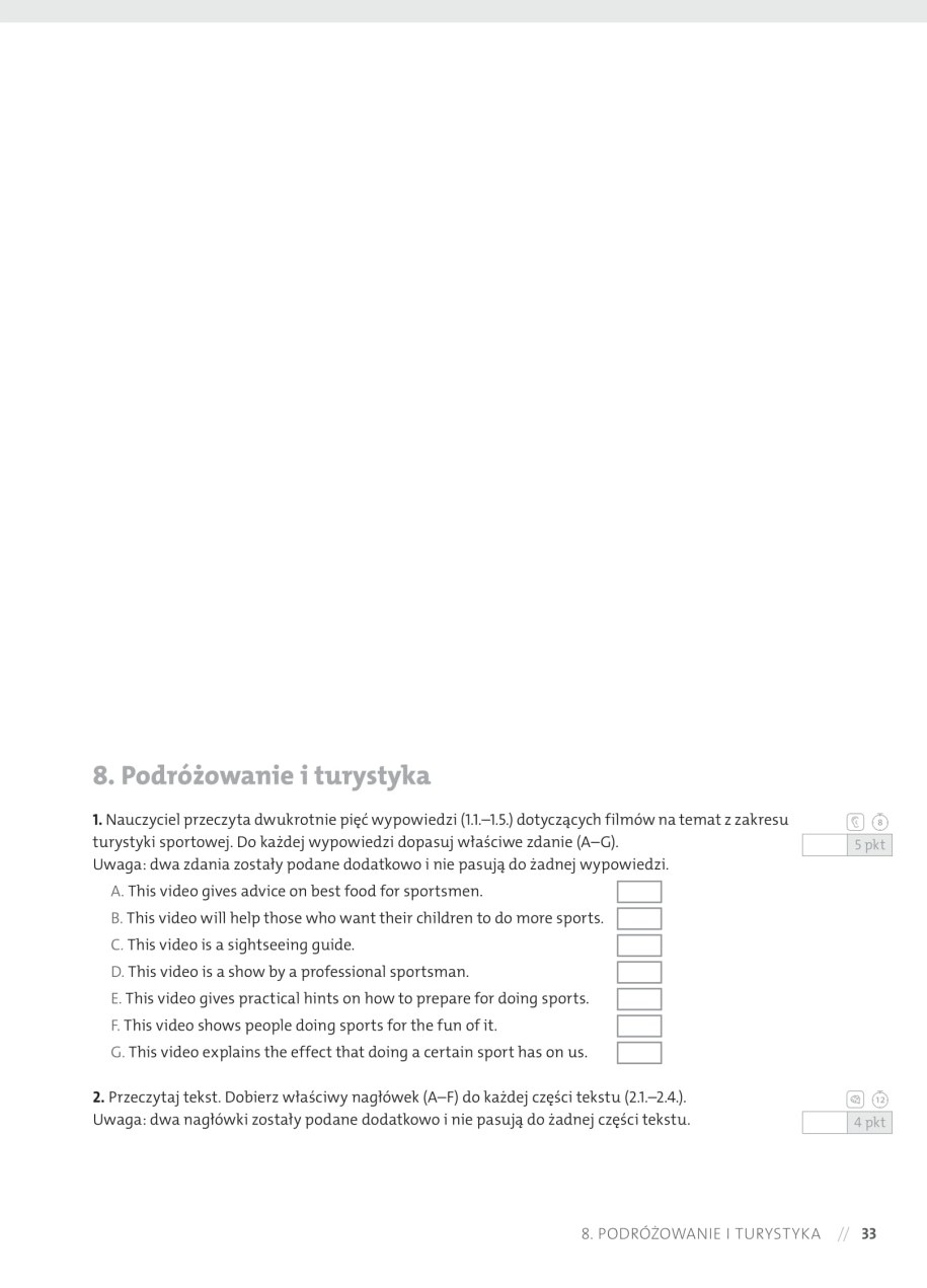 Przykładowy arkusz z języka angielskiego /materiały promocyjne