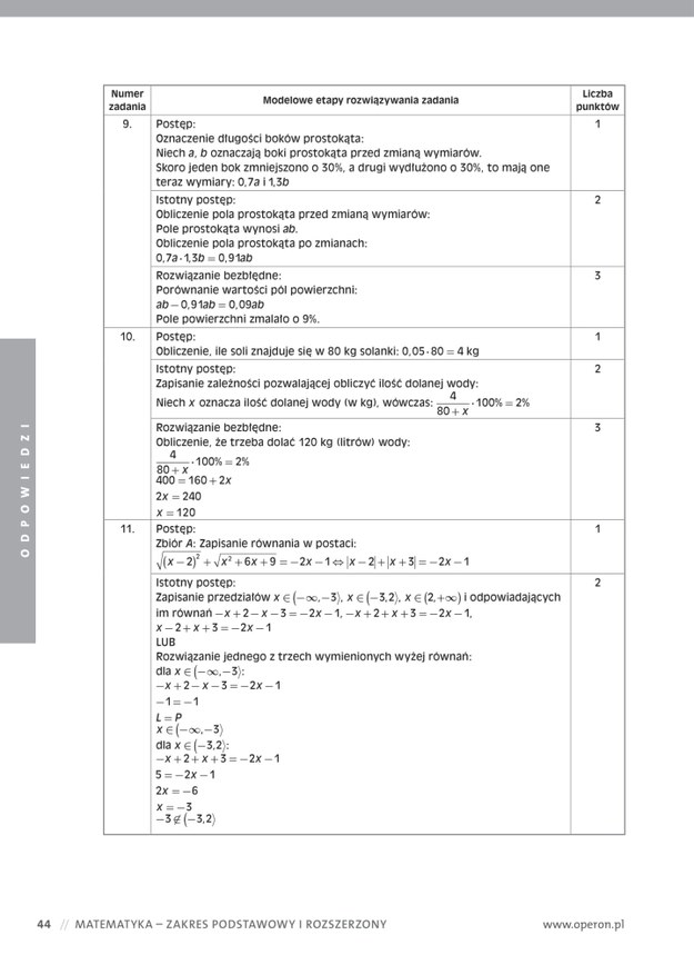 Przykładowy arkusz z matematyki /Materiały prasowe