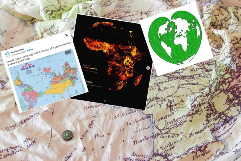 Przykłady niezwykłych map /Amazing Maps/X/pythonmaps/Instagram/Karol Kubak /123RF/PICSEL