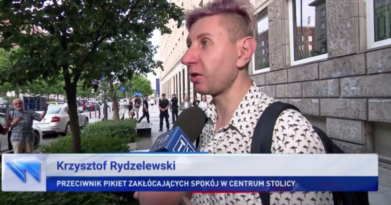 "Przypadkowy przechodzień" w TVP to wynajęty aktor /wiadomosci.tvp.pl/ /materiał zewnętrzny