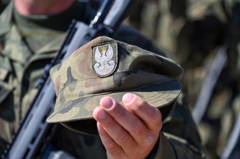 Przysięga wojskowa nowych żołnierzy 14. Zachodniopomorskiej Brygady Obrony Terytorialnej /	Marcin Bielecki   /PAP