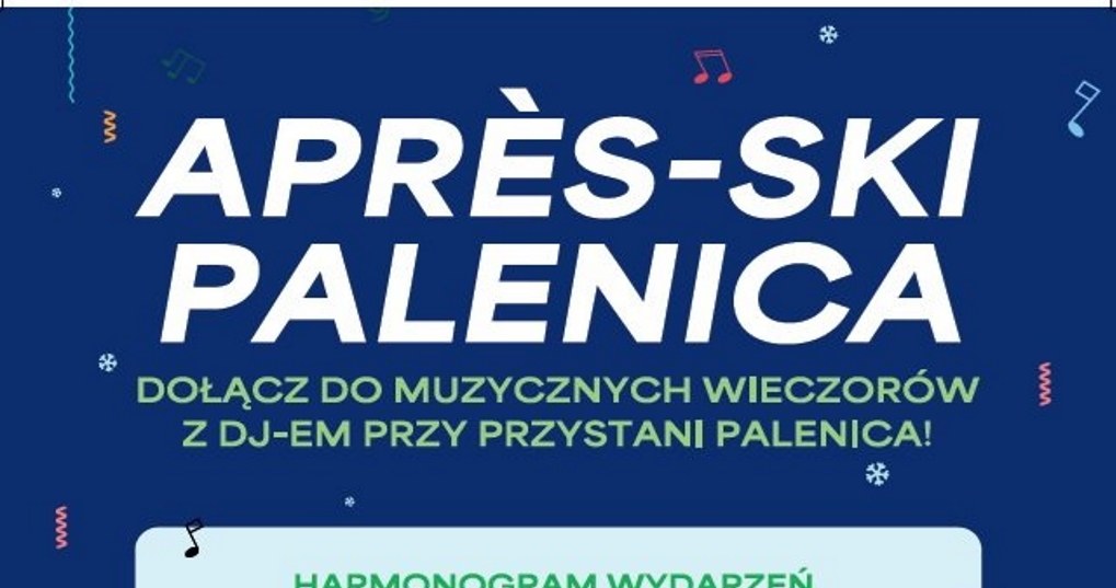 Przystań Palenica - harmonogram muzycznych wieczorów /materiały promocyjne
