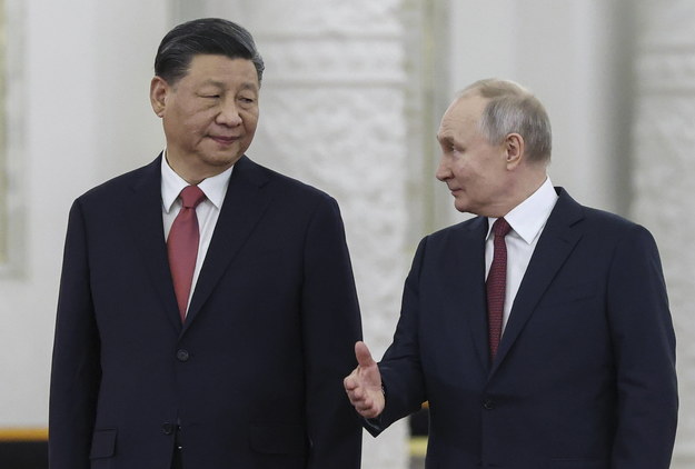 Przywódca Chin Xi Jinping i prezydent Rosji Władimir Putin /PAP/EPA