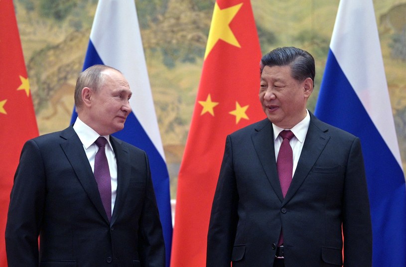 Przywódca Chin Xi Jinping oraz prezydent Rosji Władimir Putin /AFP