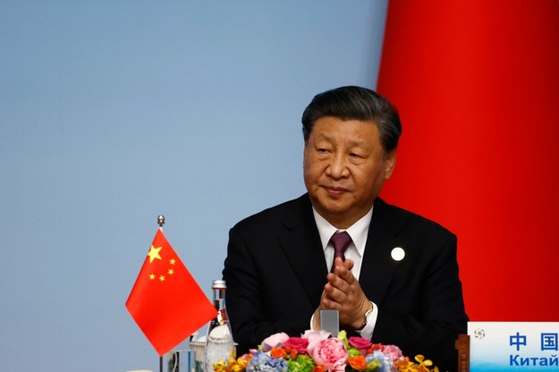 Przywódca Chin Xi Jinping /	FLORENCE LO / POOL /PAP/EPA
