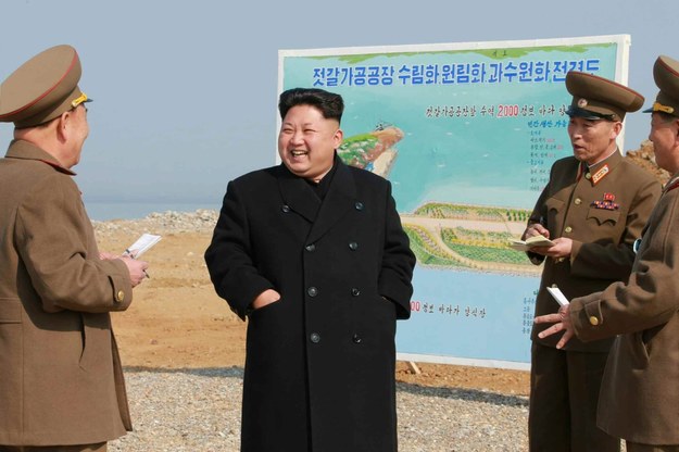 Przywódca Korei Północnej Kim Dzong Un /YONHAP   /PAP/EPA